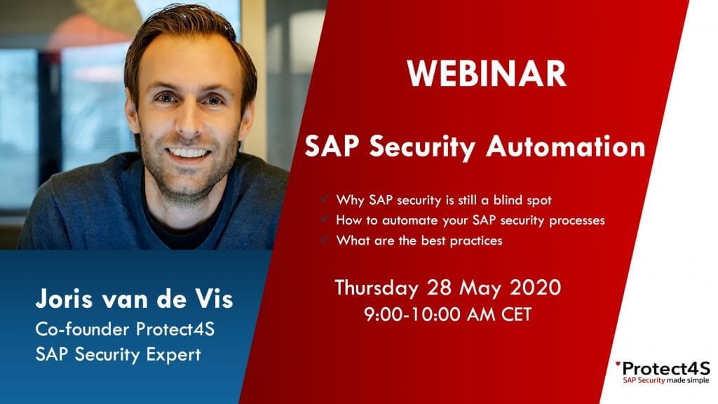 image - WEBINAR SAP Security Automation - 28 May at 9 AM CET
