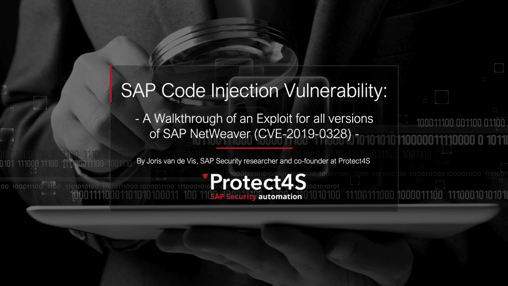 SAP Code Injection Vulnerability, SAP NetWeaver