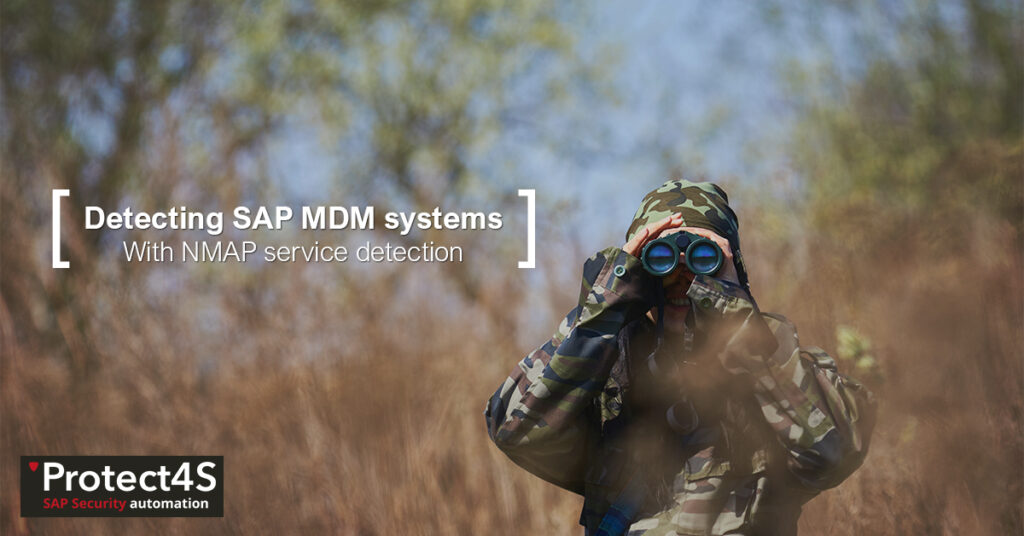 Detecting SAP MDM systems